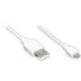 GoodConnections Alcasa USB 2.0 kabel, USB-A naar micro-USB B, 3 m, wit 2510-MB03W