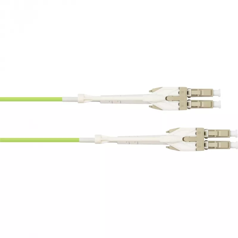 GoodConnections OM5 LC/LC duplex uniboot glasvezel-patchkabel, 5m, LSZH, limoengroen LW-U815LC5