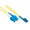 GoodConnections LW-930LS OS2 Singlemode duplex glasvezel patchkabel, LC/SC, 9/125, 30 m