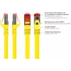 GoodConnections Alcasa 8060-400Y Cat6 S/FTP Patchkabel, RJ45 male naar male, 40 m, verguld