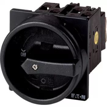 Eaton T0-2-1/EA/SVB-SW 3-polige hoofdschakelaar-lastscheider, 20 A, 690 V AC, opbouwmontage, zwarte greep, IP65 041246