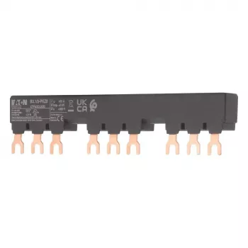 Eaton 3-fasen verzamelrailblok voor 3 PKZ0 motorbeveiligingsschakelaars, 63 A, 690 V, schroefklem