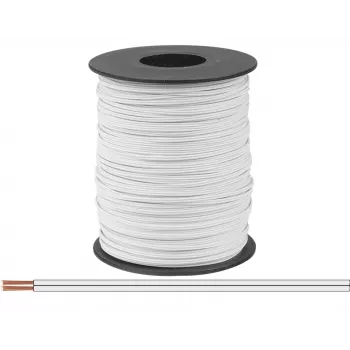 Donau Elektronik 114-55-100 Litze 2 x 0,08 mm² wit 100 m