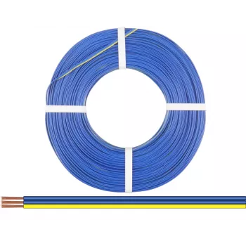 Donau Elektronik 318-223-25 Litze 3 x 0,14 mm² blauw, blauw, geel 25 m