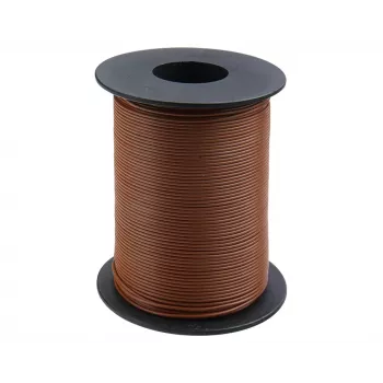 Donau Elektronik 119-18 Litze aansluitdraad 1x0,14mm² bruin 100m