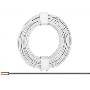 Donau Elektronik 218-55 Litze 2 x 0,14 mm² wit 5 m