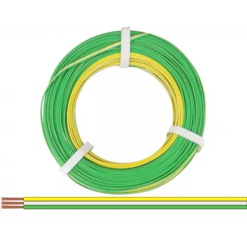 Donau Elektronik 318-354-50 Litze 3 x 0,14 mm² geel, wit, groen 50 m