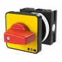Eaton T0-1-102/E-RT nokkenschakelaar, 2-polig, 20 A, frontmontage, rood/geel 009046