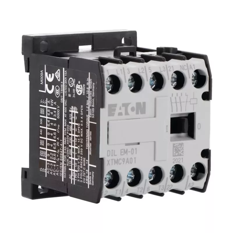Eaton DILEM-01 mini-contactor 3NO 24V AC 50Hz 9A 4kW IP20 010086