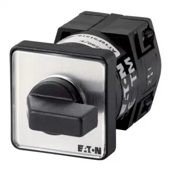 Eaton TM-1-15431/E metalen tuimelschakelaar, 1-polig, 16 A, 250 V, paneelmontage, zwarte bediening, metalen behuizing 025045
