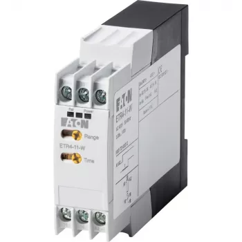 Eaton ETR4-11-W elektronisch tijdrelais, inschakelvertraagd, 1 wisselcontact, 24-240 V AC/DC, 0,05 s-100 h, DIN-rail 031883