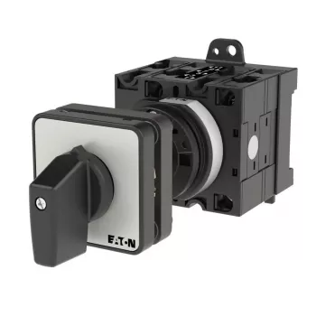 Eaton T3-3-8401/Z 3-polige nokkenschakelaar, 32 A, 690 V AC, IP65, zwart/zilver 035739