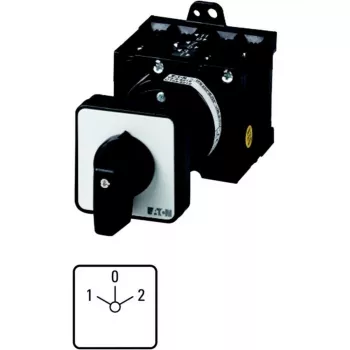 Eaton T3-3-8401/Z 3-polige nokkenschakelaar, 32 A, 690 V AC, IP65, zwart/zilver 035739