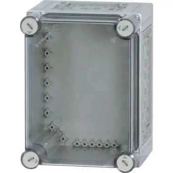 Eaton CI23E-150 geïsoleerde polycarbonaat behuizing met metrische voorstansen, IP65, grijs 021943