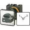 Eaton T0-3-8222/E 3-polige nokkenschakelaar 20A 690V AC, zwart/zilver 048339