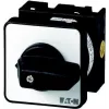 Eaton T0-3-8222/E 3-polige nokkenschakelaar 20A 690V AC, zwart/zilver 048339