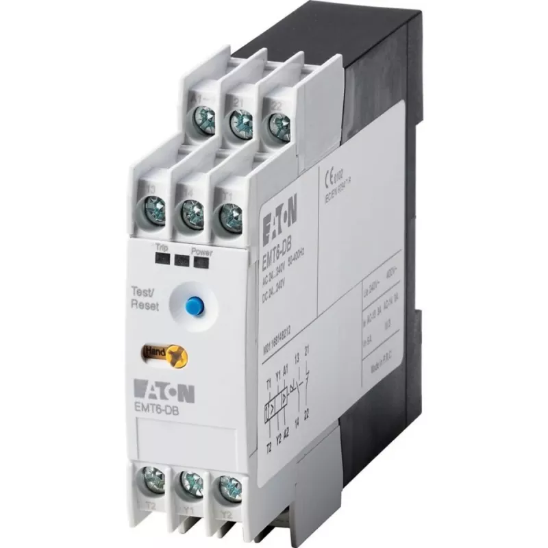 Eaton EMT6-DB elektronisch motorbeveiligingsrelais, 230V AC, zwart/wit 066401