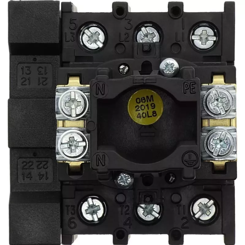 EATON P1-32/EA/SVB/HI11 hoofdschakelaar, 3-polig, 32 A, schakelpaneelmontage, rood/geel 072567