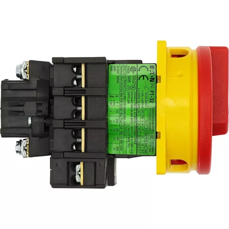 EATON P1-32/EA/SVB/N hoofdschakelaar 32A 3P+N noodstop opbouwmontage 091079