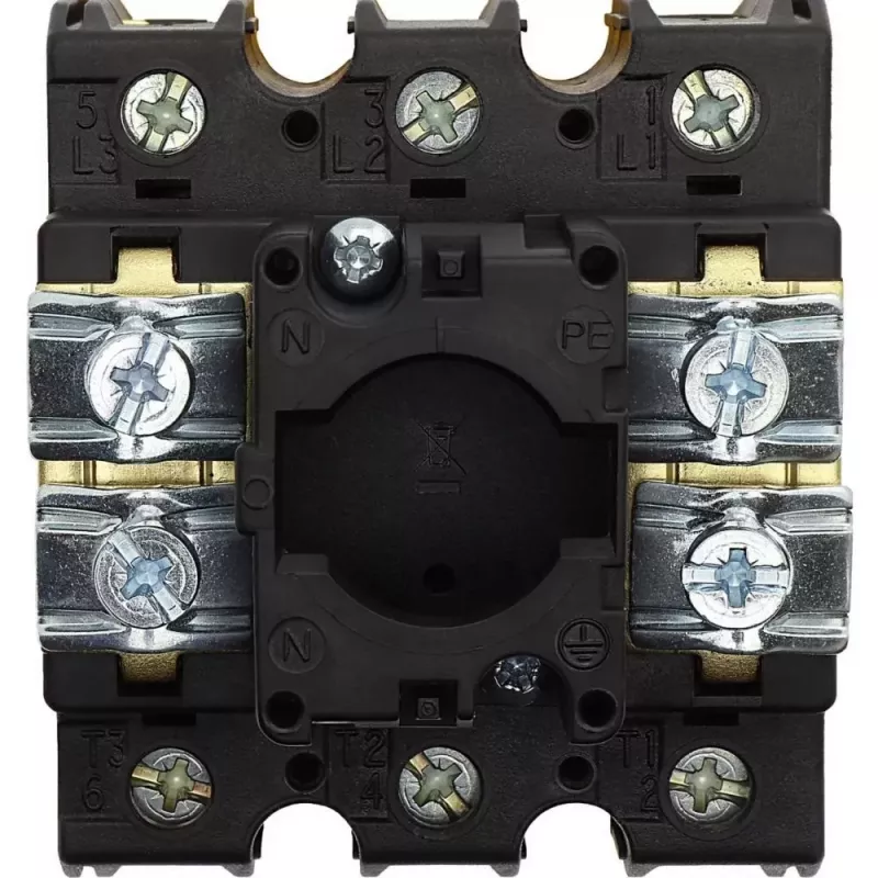 Eaton P3-100/EA/SVB 100 A 3-polige vergrendelbare hoofdschakelaar, rood/geel