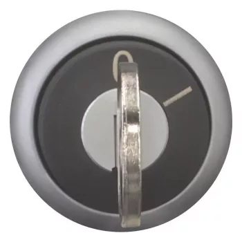 Eaton M22-WRS-MS2-A1 sleutelbediende keuzeschakelaar-actor, 2 standen, vergrendelend, 22,5 mm, metalen frontring, zwart 111780