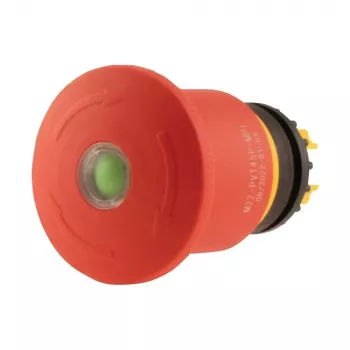Eaton M22-PVT45P-MPI keuzeschakelaar, 3 standen, vergrendelend, rood-geel-zwarte bediening, 1NO+1NC, 22,5 mm 121463