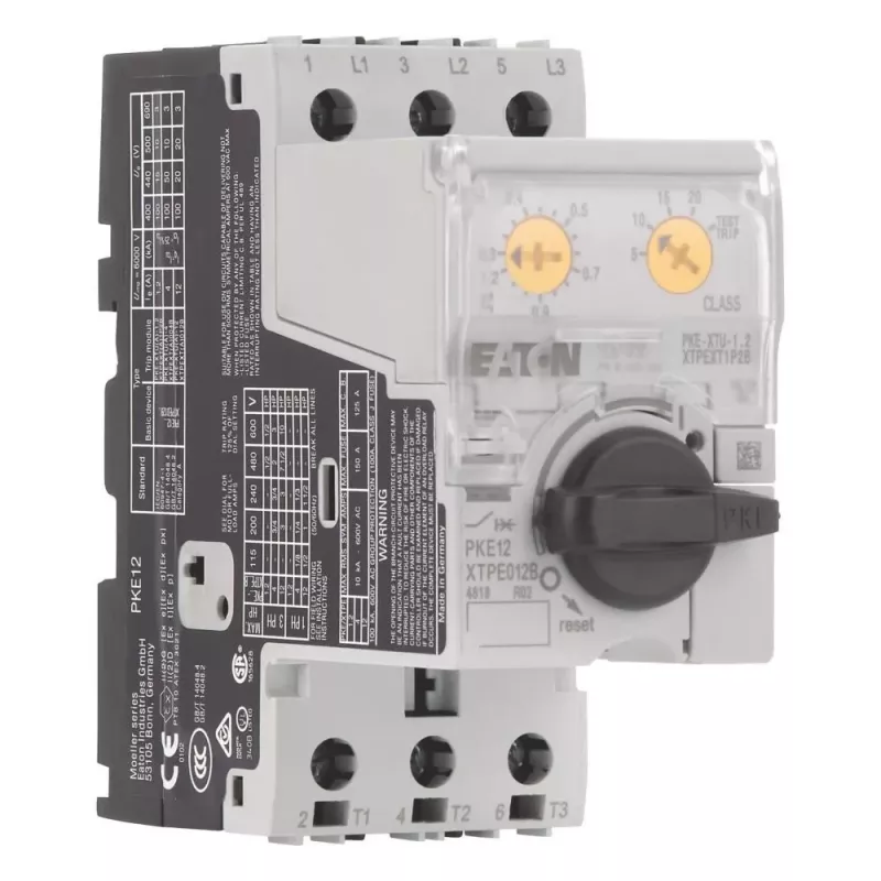 Eaton PKE12/XTU-1,2 motorbeveiligingsschakelaar, 3-polig, 0,3-1,2 A 121731