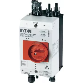 Eaton SOL30-SAFETY/2MC4-U PV-brandweerveiligheidsschakelaar, 30 A, 1000 V DC, 4-polig, 1 NO + 1 NC 144122