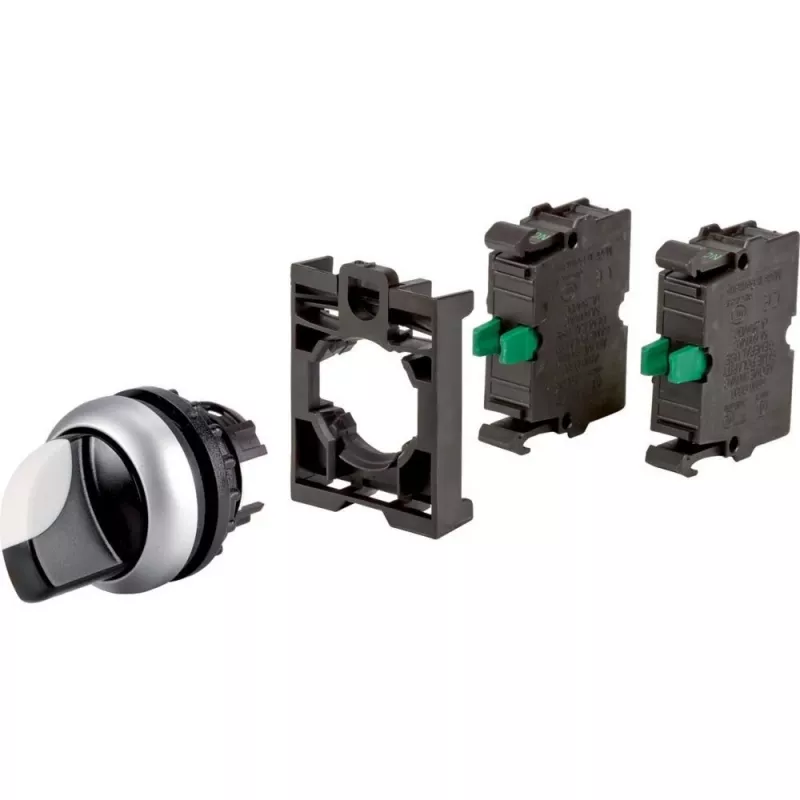 Eaton M22 sleutelschakelaar, 2 standen, vergrendelend, 2 NO contacten, zwart 110922