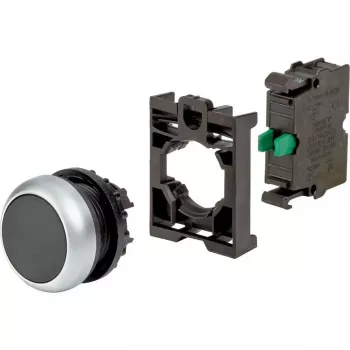 Eaton M22-D-S-K10-BVP drukknop, verzonken, zwart, kunststof frontring, 1NO 110933