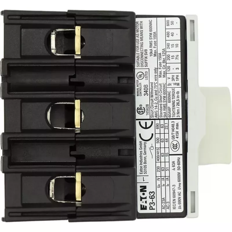 Eaton P3-63/M4/SVB hoofdschakelaar, nokkenschakelaar 172784
