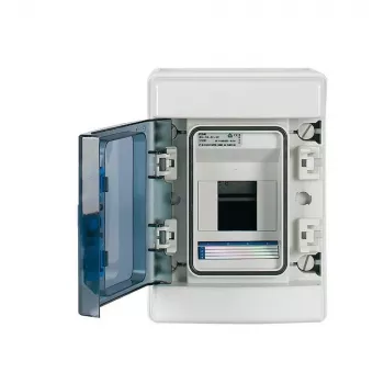 Eaton 174221 IKA-1/4-ST opbouw kleinverdeler, 4 modules, 1 rij, IP65, grijs