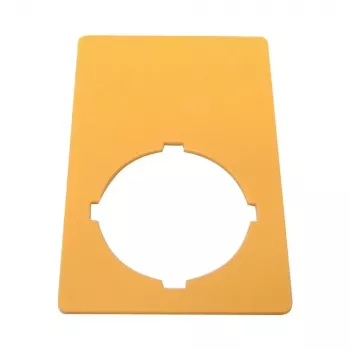 Eaton M22-XZK1-D99 noodstop-bord, geel, 90x90mm, NOODSTOP 121089