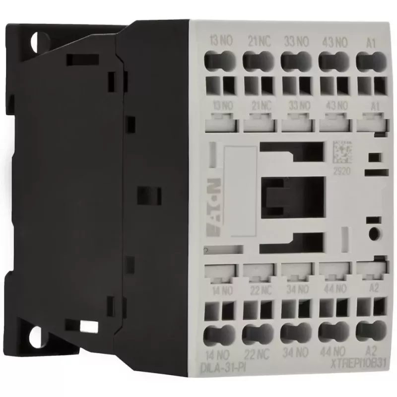 Eaton DILA-31 hulprelais, 24 V DC spoel, 3NO+1NC, 4-polig 199213