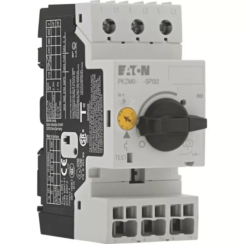 Eaton PKZM0-25-SPI3 motorbeveiligingsschakelaar, 25A, 3-polig, thermisch-magnetisch 199202