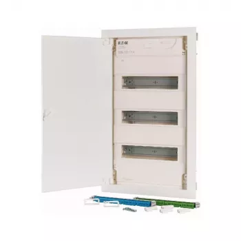 Eaton KLV-36HWP-F opbouwverdeelkast, 3 rijen, 36 modules, transparante deur, wit 178810