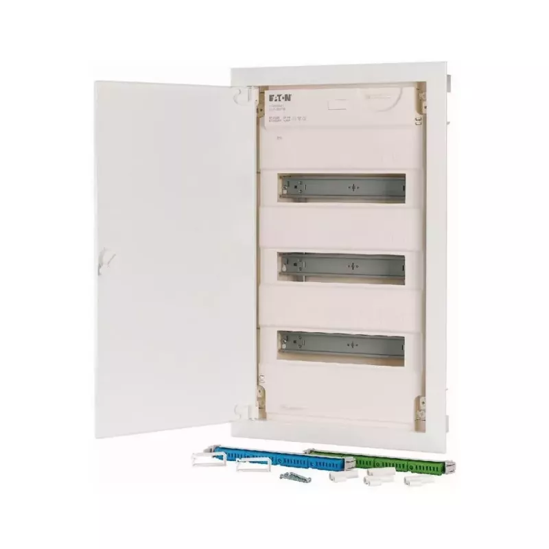 Eaton KLV-36HWP-F opbouwverdeelkast, 3 rijen, 36 modules, transparante deur, wit 178810