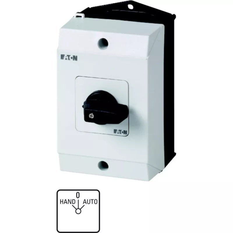 Eaton T0-1-15431/I1 tuimelschakelaar, 1-polig, zwart / wit 207070