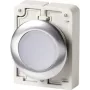 Eaton M30C-FDRL-W vlakke ronde drukknop-bediening, chroom sierring, wit 182950