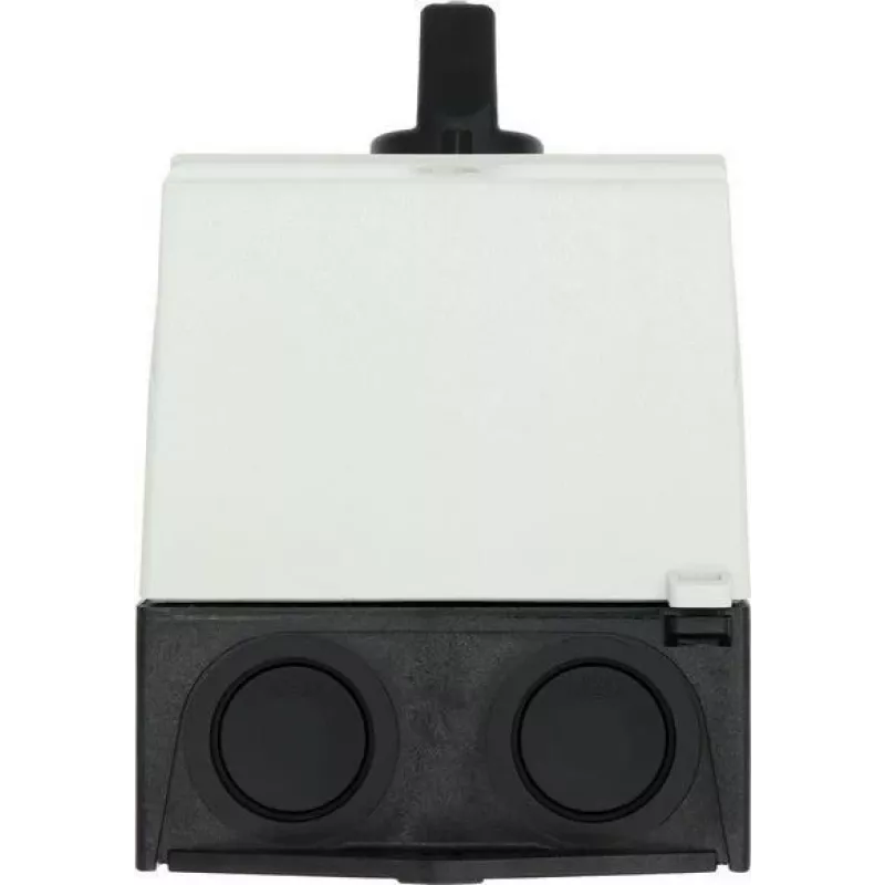 Eaton T0-4-8410/I1 3-polige AAN-UIT tuimelschakelaar, 20 A, frontmontage, zwart/wit 207140