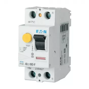 EATON PFIM-25/2/003-G/F type F aardlekschakelaar (RCCB), 2-polig, 25 A, 30 mA, G/F-karakteristiek 187449