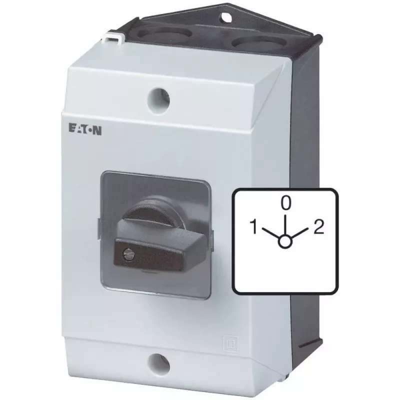 Eaton T3-3-8401/I2 3-polige tuimelschakelaar, zwart/wit, 207188