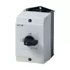 Eaton P1-25/I2 3-polige hoofdschakelaar 25 A, zwart/witte tuimelschakelaar, frontplaatmontage 207299