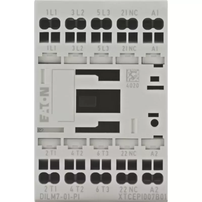 EATON DILM7-01(24VDC) vermogenscontactor 3-polig 400V 3kW 1NC 24VDC 199228