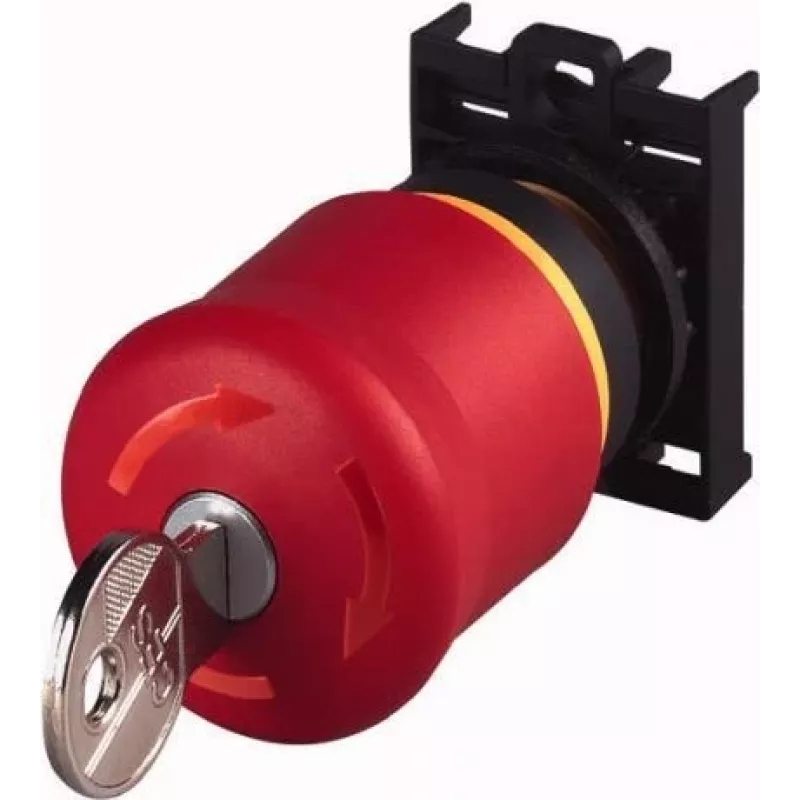 Eaton M22-PVS/K01 noodstopknop, sleutelontgrendeling, 1 verbreekcontact, frontmontage 216514