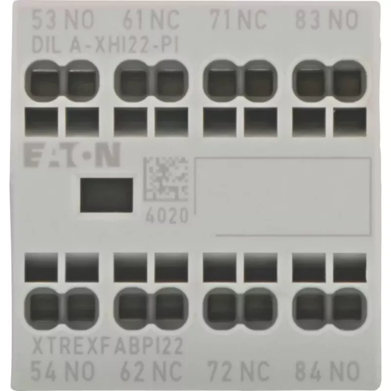 Eaton DILA-XHI22-PI hulpcontactblok, 2NO+2NC, 4A, frontmontage 199319