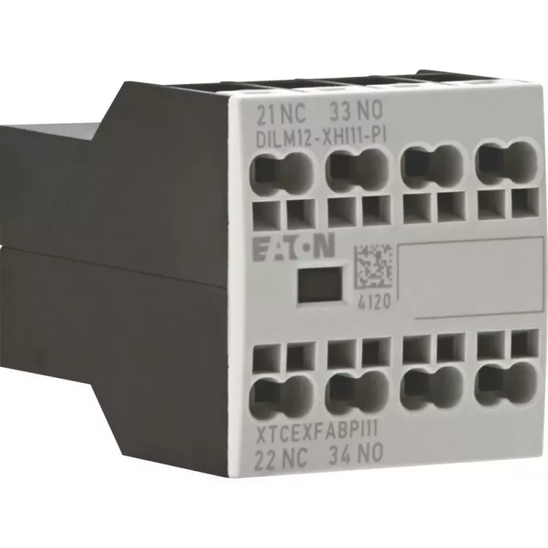 Eaton DILM12-XHI11 hulpcontactblok, 1NO+1NC, frontmontage, schroefklemmen 199456
