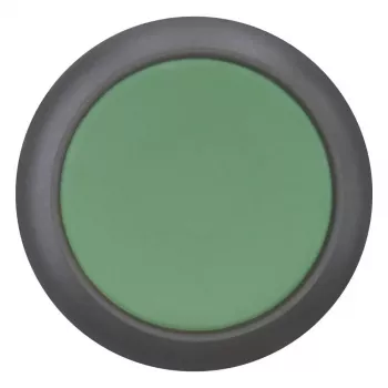 Eaton M22S-D-G drukknop-bediening, vlak, impulsschakelend, groene knop, zwarte kunststof kraag, 22,5 mm, IP66/IP67/IP69 216597