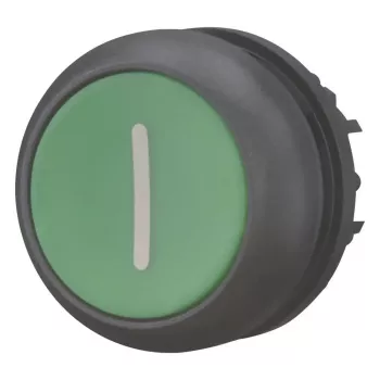 Eaton M22S-D-G-X1 vlakke drukknop, groen, 22,5 mm, momentcontact, IP66/IP67/IP69K 216608