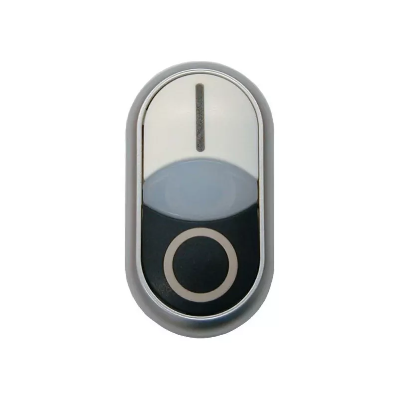 Eaton M22S-DDL-W dubbele drukknop-aandrijving, verlicht, wit 216707